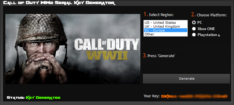 Key codes for cod 4