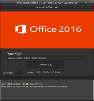 Office 2016 product key generator
